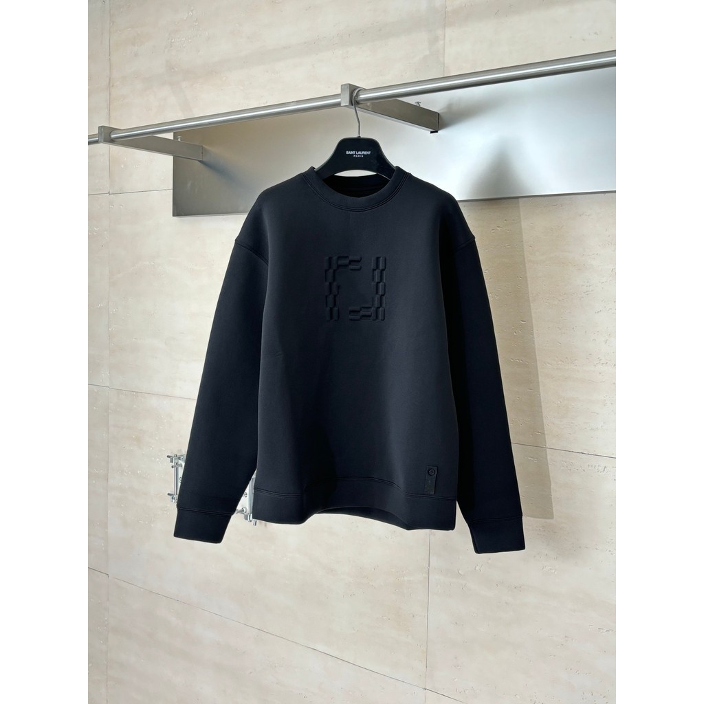 GSHG FEEN  25FW New Letter Embossed Space Cotton Crew Neck Sweatshirt for Men and Women