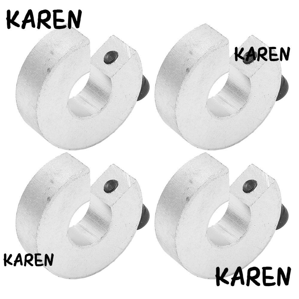 KARENGOODS ปลอกคอล็อคเพลา 4 ชิ้น, SBR16 อลูมิเนียมอัลลอยด์ Anodized Linear Rail Stop Collar, Precisi
