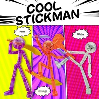 แอ็คชั่นฟิกเกอร์หุ่นสติ๊กแมนพิมพ์ลาย 3 มิติ ชุดของเล่นหุ่นยน…