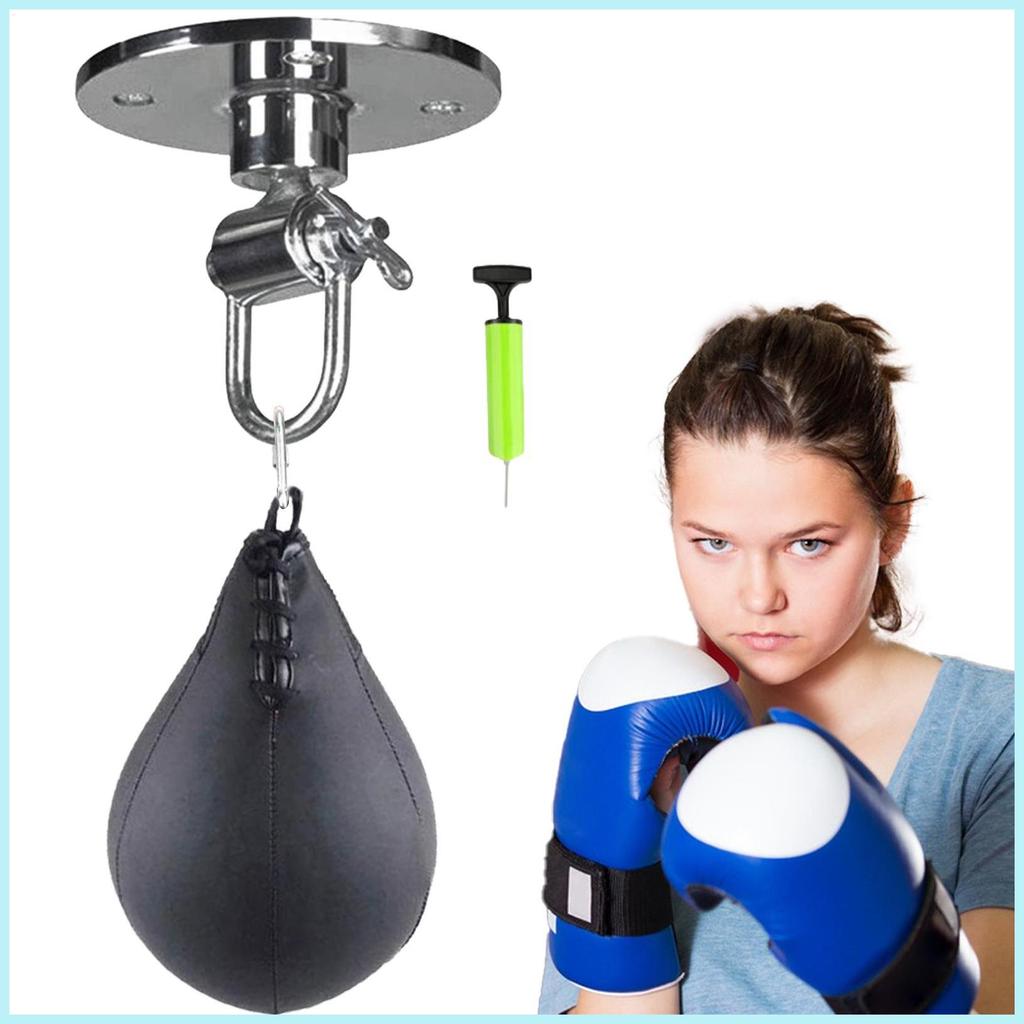กระเป๋าเจาะขนาดเล็ก Pear Ball Punching Bag พร้อม Inflator Boxing Punching Bag Punching Ball Boxing B
