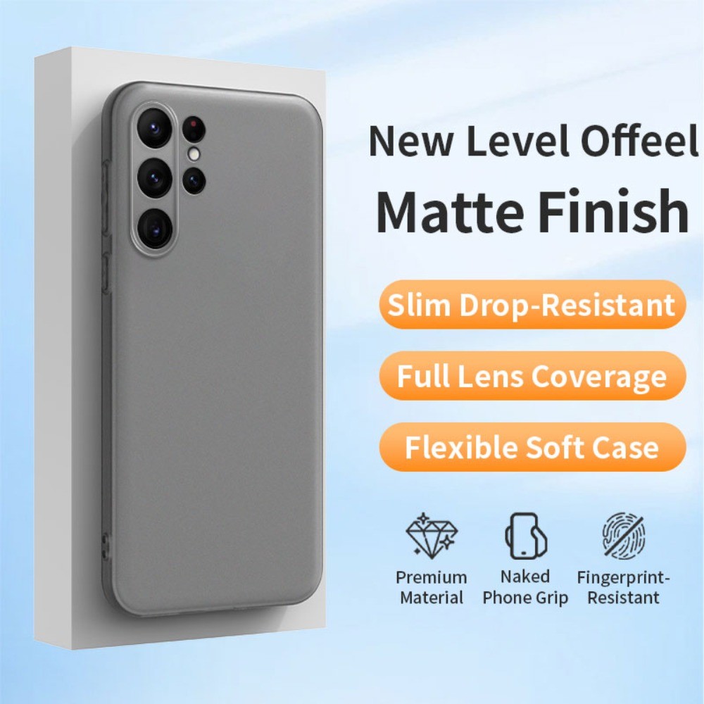 SAMSUNG หรูหราบางเฉียบซิลิโคนอ่อนนุ่มสําหรับSamsung Galaxy S23 Ultra SM-S918B/DS S24 Ultra SM-S928B/