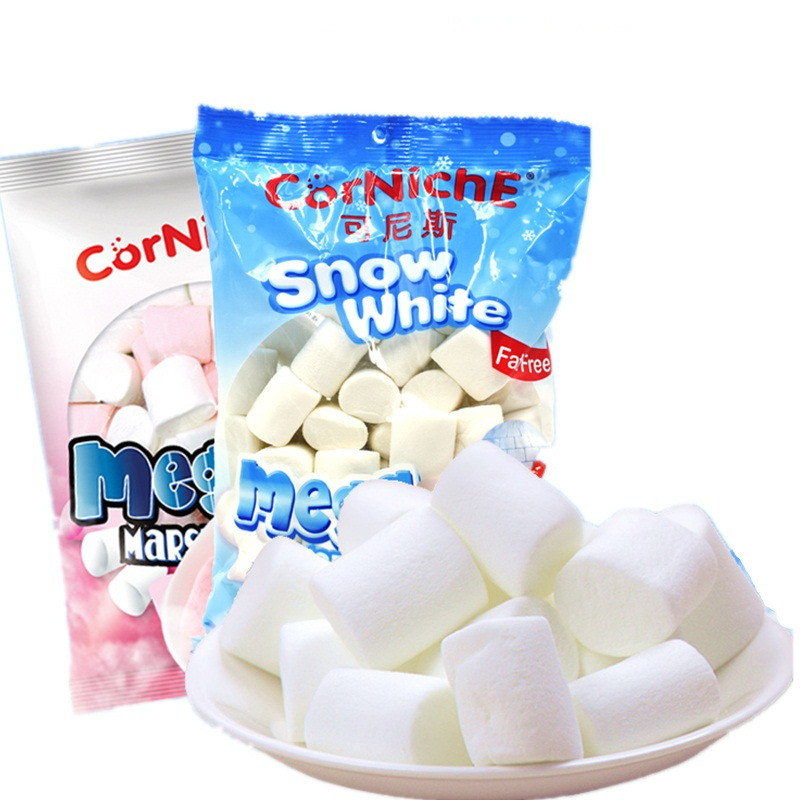 พร้อมสต็อก จัดส่งที่รวดเร็วฟิลิปปินส์ Convnis Marshmallow Snow White Color Marshmallow 300g Nougat R
