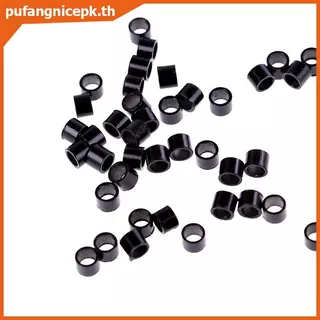 PUCEPK 500 ชิ้น 4 มิลลิเมตรซิลิโคนเรียงรายไมโครแหวนลิงค์ลูกปัดสําหรับต่อผมของมนุษย์