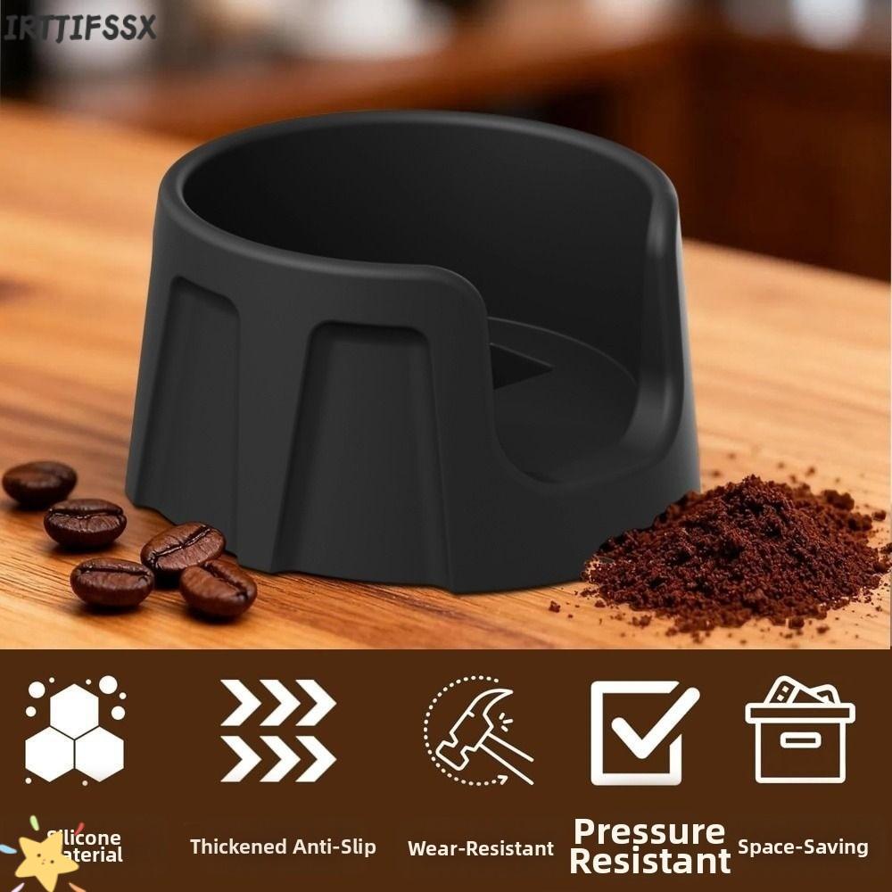 IRTJIFSSX ที่วางแทมเปอร์กาแฟ, ฐานกดกาแฟซิลิโคนทนความร้อน, ทนทาน Enhanced Tamping Stability Anti-Slip Espresso Tamping Station ชงกาแฟ