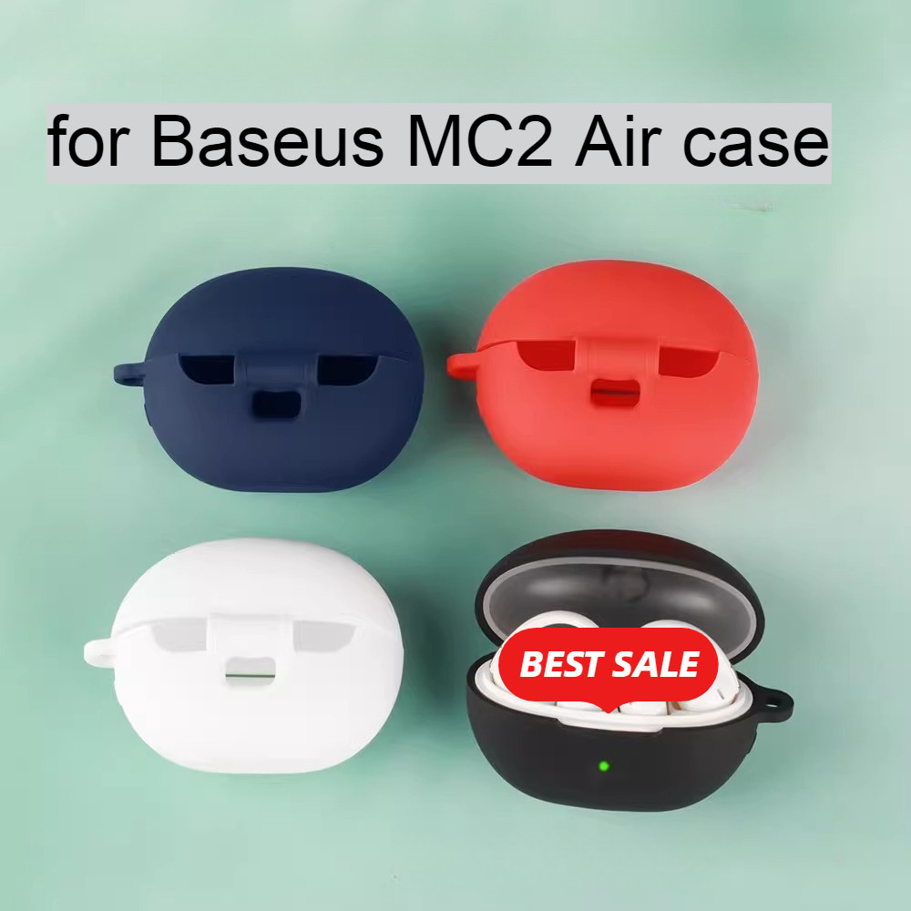 สําหรับ Baseus MC2 Air /BS1 /BC1 / MC1 Pro XC1 XP1 กรณีสีทึบซิลิโคนหูฟังบลูทูธสําหรับ Baseus MC2air 