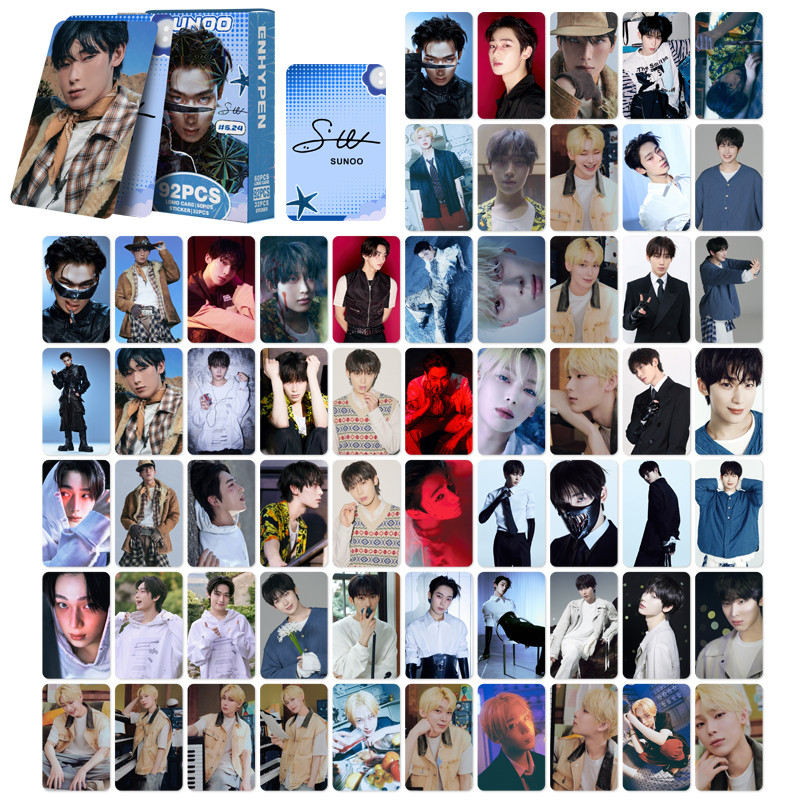 30-96 ชิ้น/กล่อง EN SUNOO THE SIN VANISH Lomo การ์ด 2026 SEASONS GREETINGS 5th Anniversary สติ๊กเกอร