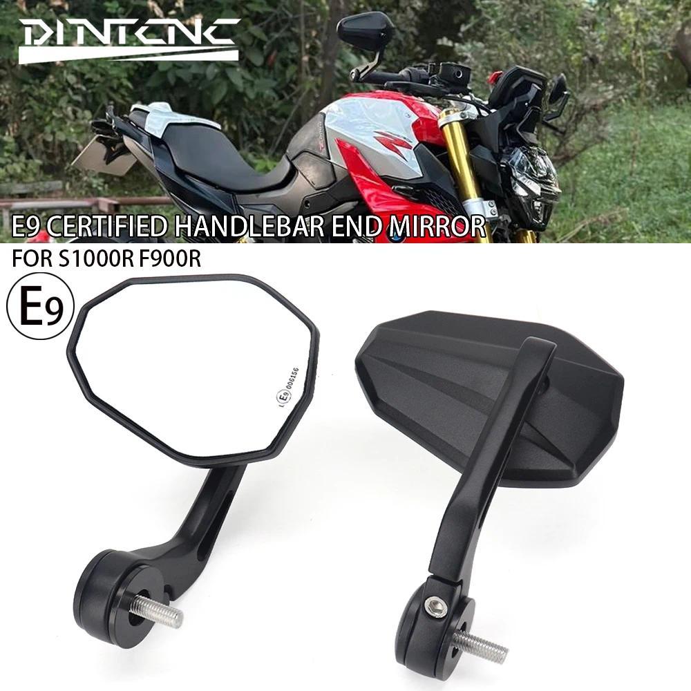 E9 กระจกมองหลังสำหรับ BMW S1000R F900R R1250R R1200R RS/RT 2021-2025 C400X/GT S1000XR M1000R กระจกมอ
