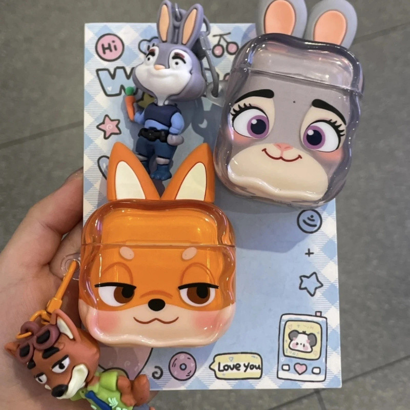 การ์ตูน 3D Nick Judy AirPodsPro3 เคส AirPods 4/3/2/1 สําหรับฝาครอบป้องกันหูฟัง Apple