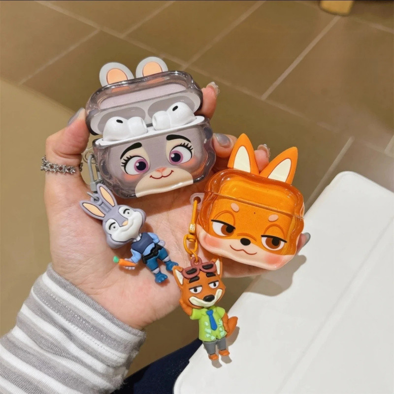 การ์ตูน 3D Nick Judy เคสหูฟัง AirPods Pro3 หูฟังไร้สายบลูทูธฝาครอบป้องกัน 1/2/3/4