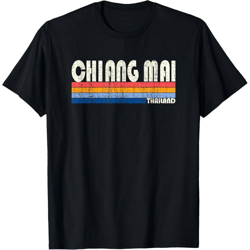 เสื้อยืดสไตล์เรโทรวินเทจยุค 70s 80s ชiang Mai, Thailand