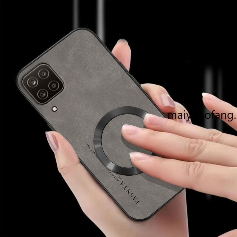 ปลอก SAMSUNG A12 SAMSUNG A22 4g เคสโทรศัพท์ป้องกันการสั่นสะเทือนแหวนดูดแม่เหล็กฝาครอบป้องกันพร้อมขอบนุ่มและกันลื่นฝาหลัง ybpcxq 5LO8