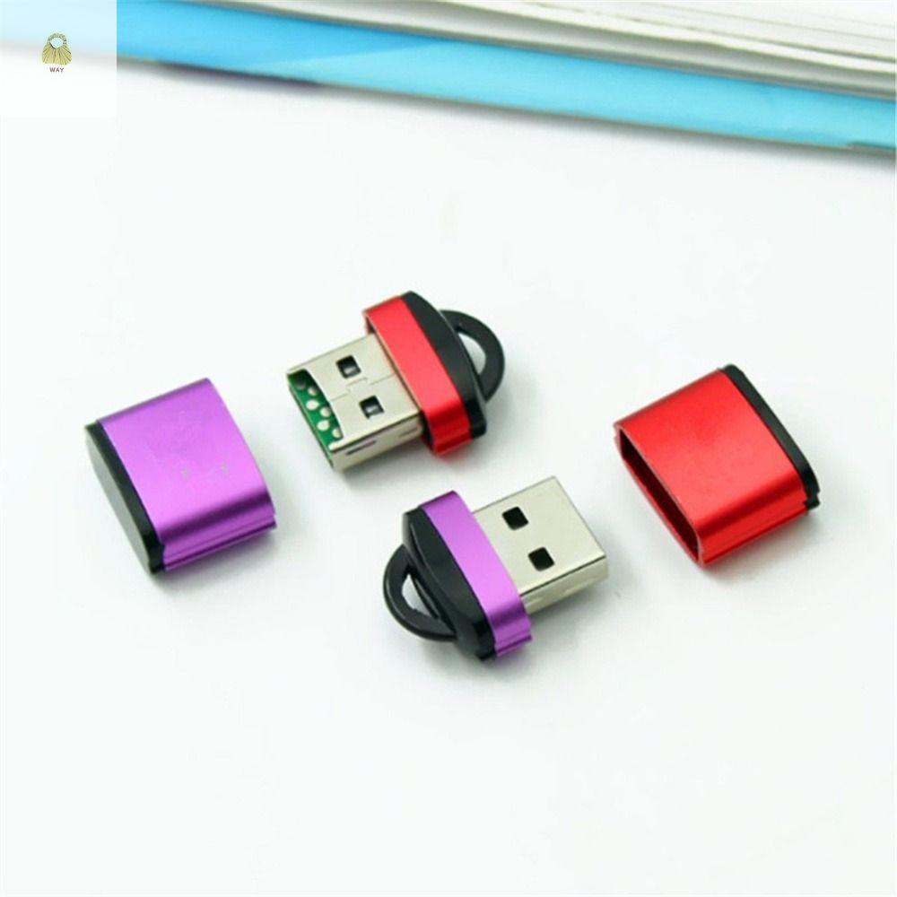 WAY อะแดปเตอร์ USB แบบพกพาทนทาน Micro SD/TF การ์ดอุปกรณ์โทรศัพท์ USB 2.0 Mobile Phon การ์ดหน่วยความจ