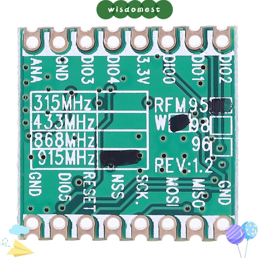 WISDOMEST โมดูลรับส่งสัญญาณไร้สาย, RF95 RF95W โมดูล LoRaTM ระยะไกลพิเศษ, เทคโนโลยี LoRa RFM95-915MHz