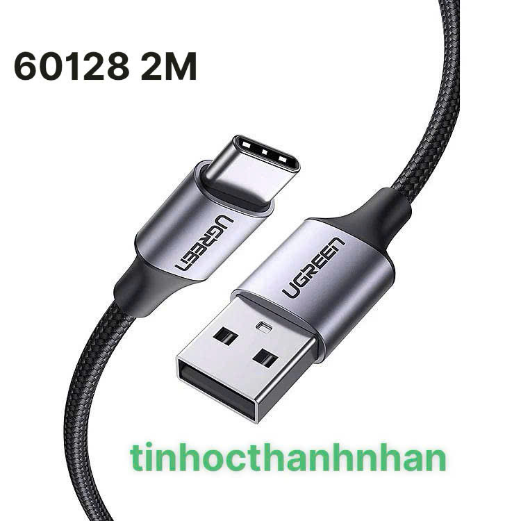 Ugreen USB to Type C สายชาร์จเร็ว UGREEN 60128 60127 US288 ยาว 2M 1.5M สายสีดํา