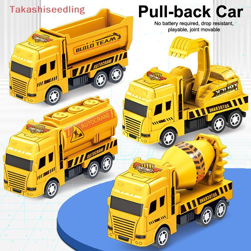 (Takashiseedling) 1 Pc Educational Cars Children Kid Pull Ba Toy Warrior Engineering Vehicle Model F