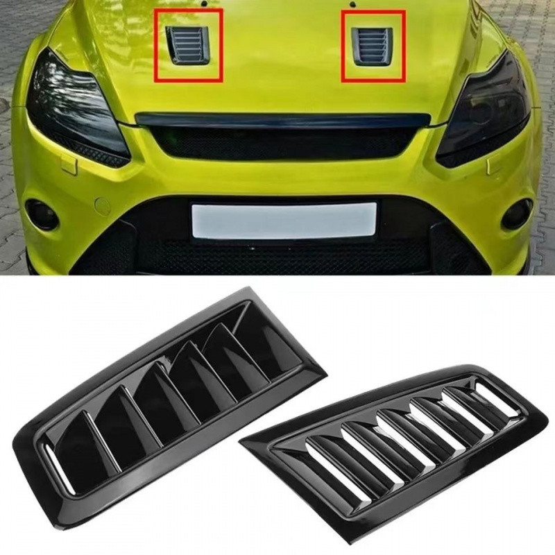 เหมาะสําหรับ Ford Fox 04-11 MK2/11-15 MK3 สไตล์ Hood Hood Air Outlet Grille