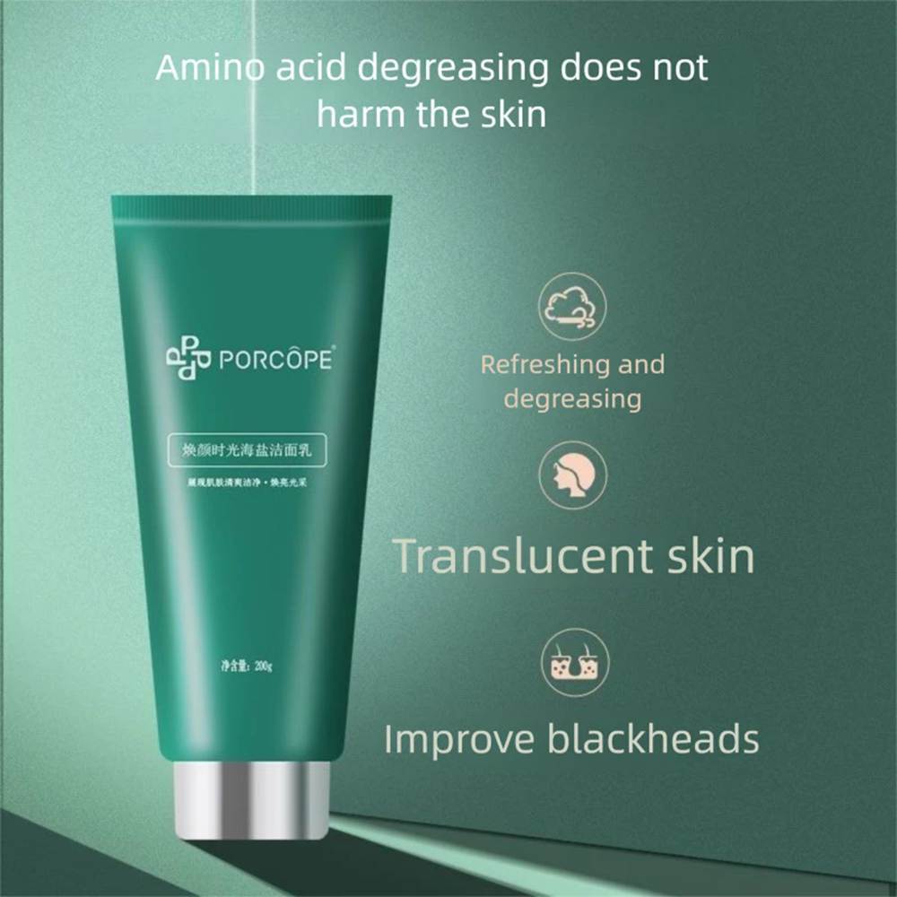 PORCOPE Oil-Control Prevent Acne Gentle Brightening Facial Cleanser Foam 200g