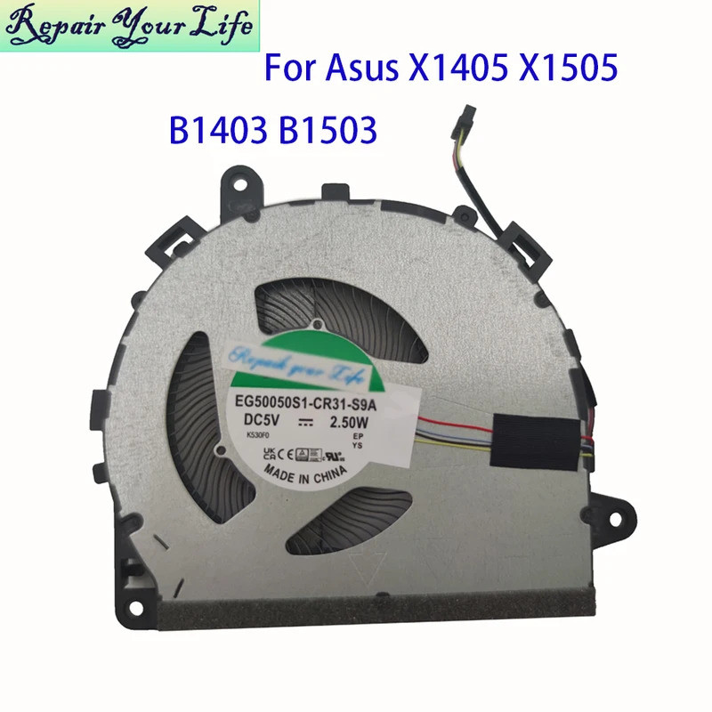 แล็ปท็อปพัดลม CPU Cooler หม้อน้ําสําหรับ Asus CX1405 CX1505 ExpertBook B1403CVA P1403 PM1503 BM1503C