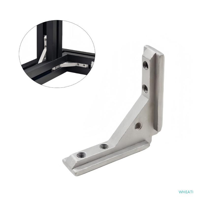 WHEATI มุมอเนกประสงค์ Slot Brackets กรอบประตูแบบปรับได้ Joint Brackets สําหรับประกอบกรอบประตูในโฮมออ