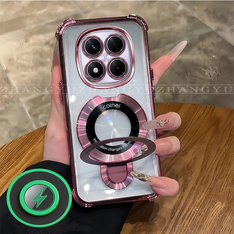 เหมาะสําหรับ Redmi NOTE 15 PRO PLUS 5G เคสโทรศัพท์ใหม่วงเล็บยึดแม่เหล็กกันกระแทกปลอก SJ09