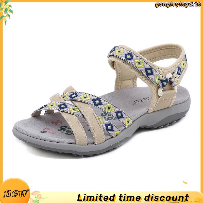 Decathlon Women'S Hiking Sandals Nh500 รองเท้ารัดส้นสำหรับผู้หญิงใส่เดินป่า รุ่น Nh500 - Beige