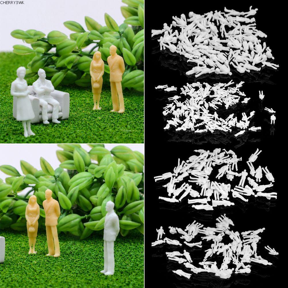 19VJKEPSHOP 200 ชิ้นคนตัวเลขพลาสติก ABS Human Scale Multi-สไตล์ Pose Scale รุ่น