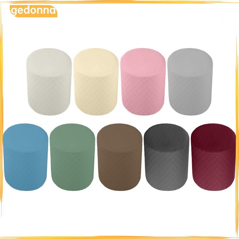 [gedonna] Stretch Ottoman Covers Slipcover Round Ottoman Slipcover Foot Stool Furniture with Elastic