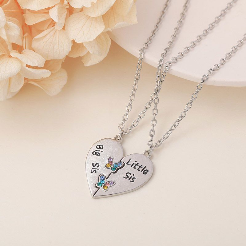 ของขวัญ/ของขวัญ แฟนสองคนสร้อยคอ Bow Love Puzzle ins Style Niche Simple Trend All-Match ของขวัญวันเกิ