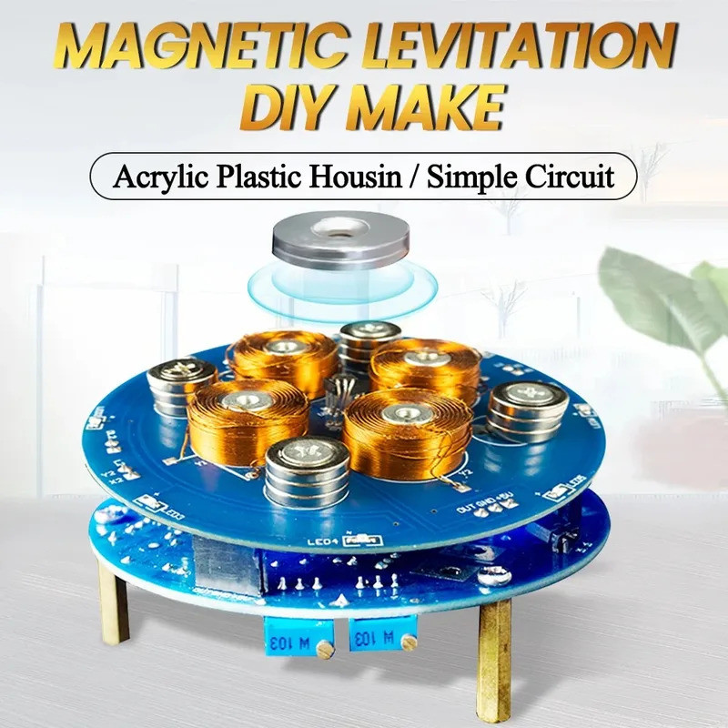 DIY Magnetic Levitation ชุดการทดลอง PCB การประสานโครงการฝึก Solder Assembly 50G/150G แม่เหล็กโหลด DIY ชุดอิเล็กทรอนิกส์