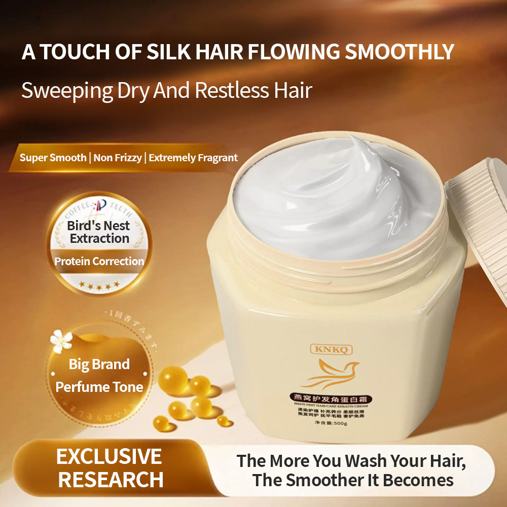 TODDA Hair Mask Gold Jar Soft And Shiny Caviar Repair Dry Hair Improve Frizz Nourishing Conditioner