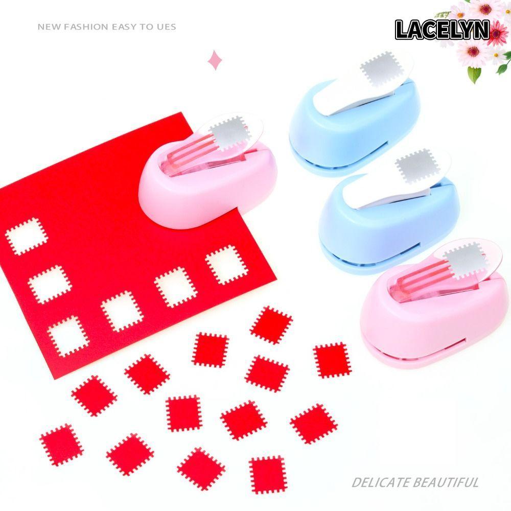 LACELYN แสตมป์ลายนูน|การประหยัดแรงงาน Embosser Stamp Border Punch, งานฝีมือ DIY ประณีต Handmade Stam