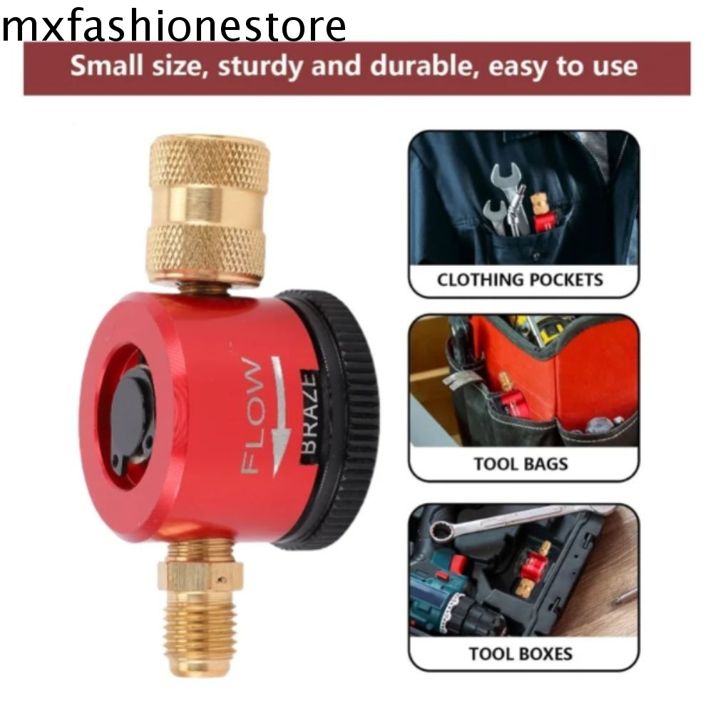 MXFASHIONE HVAC ไนโตรเจน Purge Kit, Purge Tool Flow Regulator ไนโตรเจน Purge Regulator, 1/4 นิ้ว Con