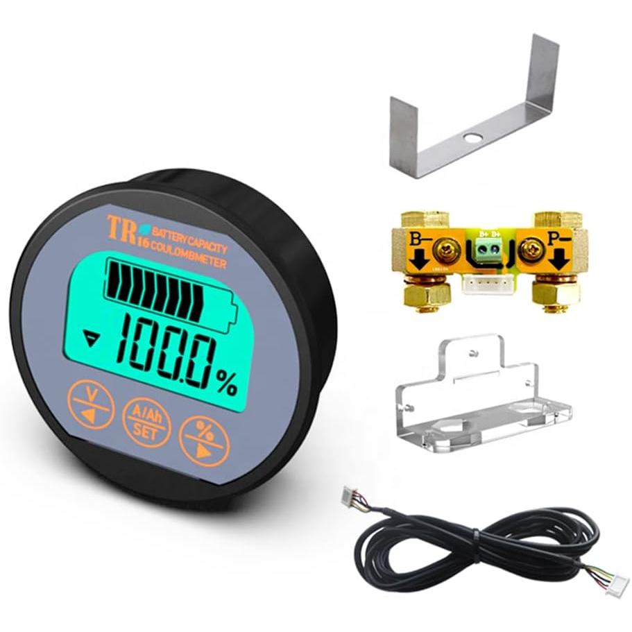 AiLi โวลต์มิเตอร์แอมป์มิเตอร์แรงดันไฟฟ้าโวลต์มิเตอร์แอมป์มิเตอร์ 100V 350A Caravan RV Motorhome 999 