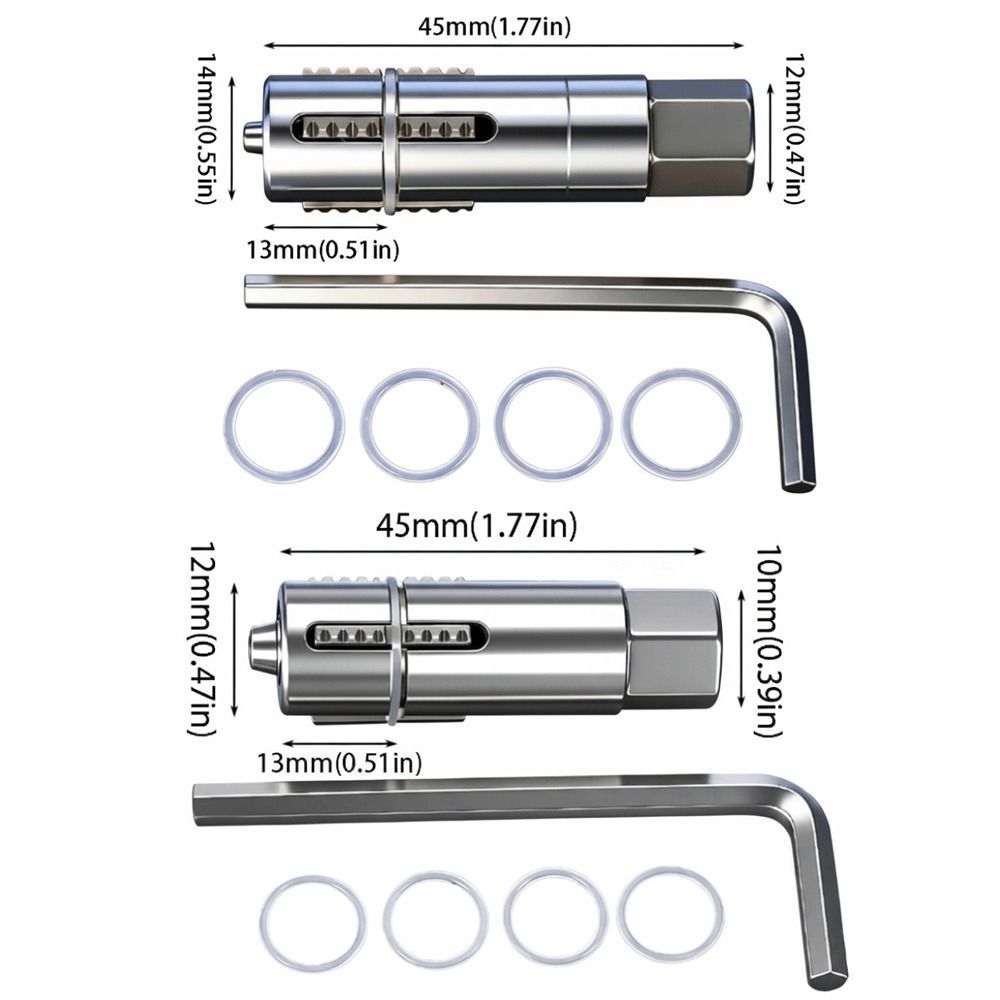 KOWEN เครื่องสกัดวาล์วสามเหลี่ยม, Dual Specification เหล็กทนทานหักลวด Extractor, Hex ประแจ 12 มม.และ 14 มม.ออกแบบท่อเกลียว Extractors การบํารุงรักษาประปา ราคา ถูกที่สุด ดีลบีเคเค แกลเลอรีภาพที่ 2
