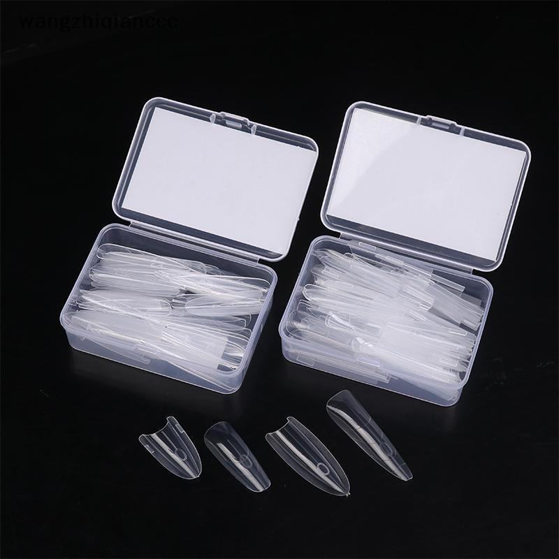 Hot 180pcs/3Box Sandwich Dual Nail Forms 15Size Qui Extensions-Dual Forms T-shaped Ellips Nail Forms