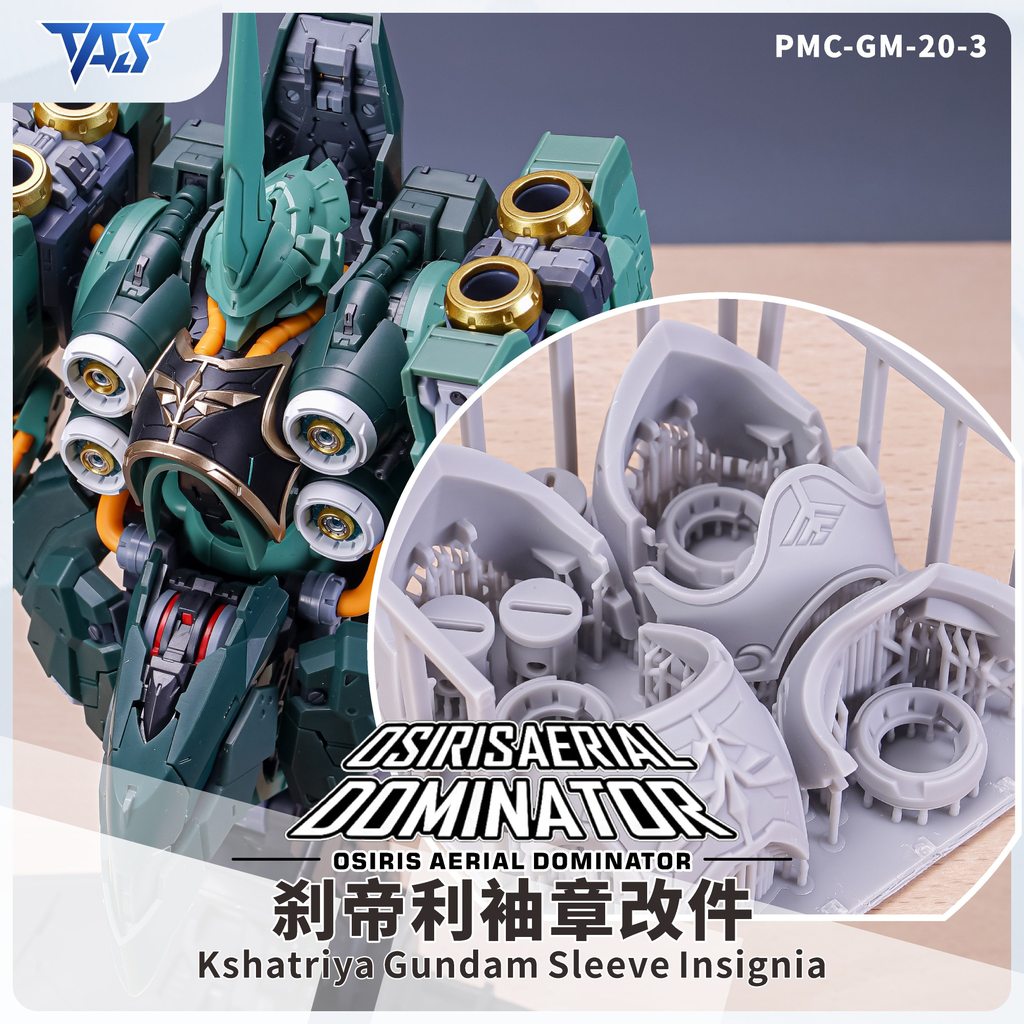 TAS Axis Osiris Aerial Dominator Kshatriya Armband Shoulder Armor Hand V-fin Funnel Booster 3D Modif