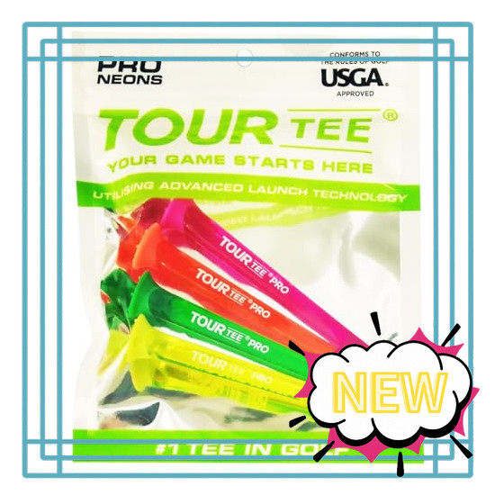Tour Tee PRO NEONS Golf Tee (4-Pack) T-489(590)