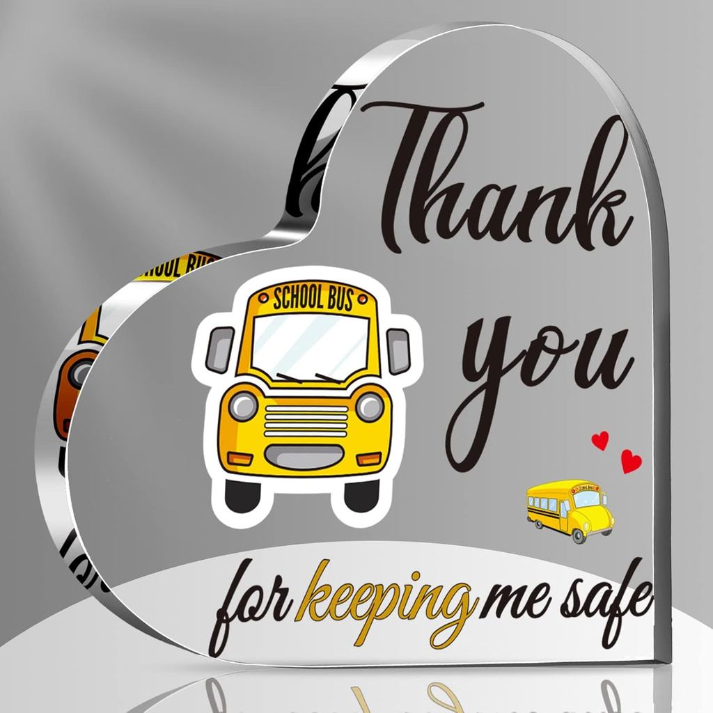 Tatuo Social Work Month Appreciation ของขวัญสําหรับโรงเรียน Bus Driver สําหรับผู้ชายผู้หญิงอะคริลิคห