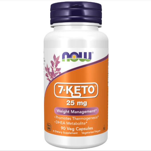 7-KETO® / DHEA Acetate 25 MG (90 Capsules) by NOW Foods (3010)