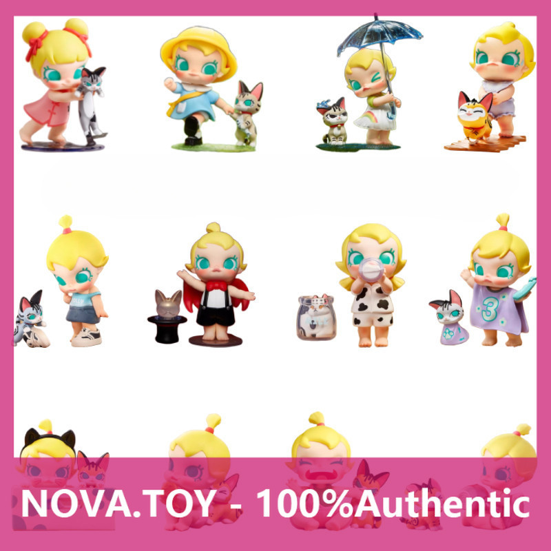 P POPMART Baby Molly Baby Molly Baby Molly Series การตกแต่งกล่องปริศนาทํามือ