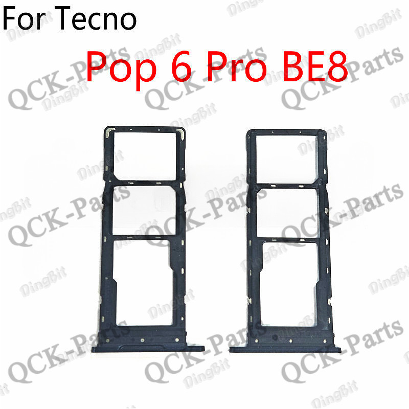 ถาดซิมการ์ดใส่เปลี่ยนสําหรับ Tecno Pop 6 Pro BE8