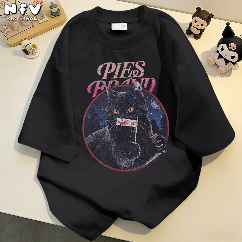 【จัดส่งตลอด 24 ชั่วโมง】NFV พร้อมส่ง✨ลวดลายลูกแมว ใส่สบายไม่รัดตัว ระบายอากาศ สะดวกสบาย YG400