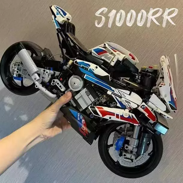 ชุดต่อเลโก้บล็อกมอเตอร์ไซค์ BMW M1000RR สเกล 1:5 thumbnail 6