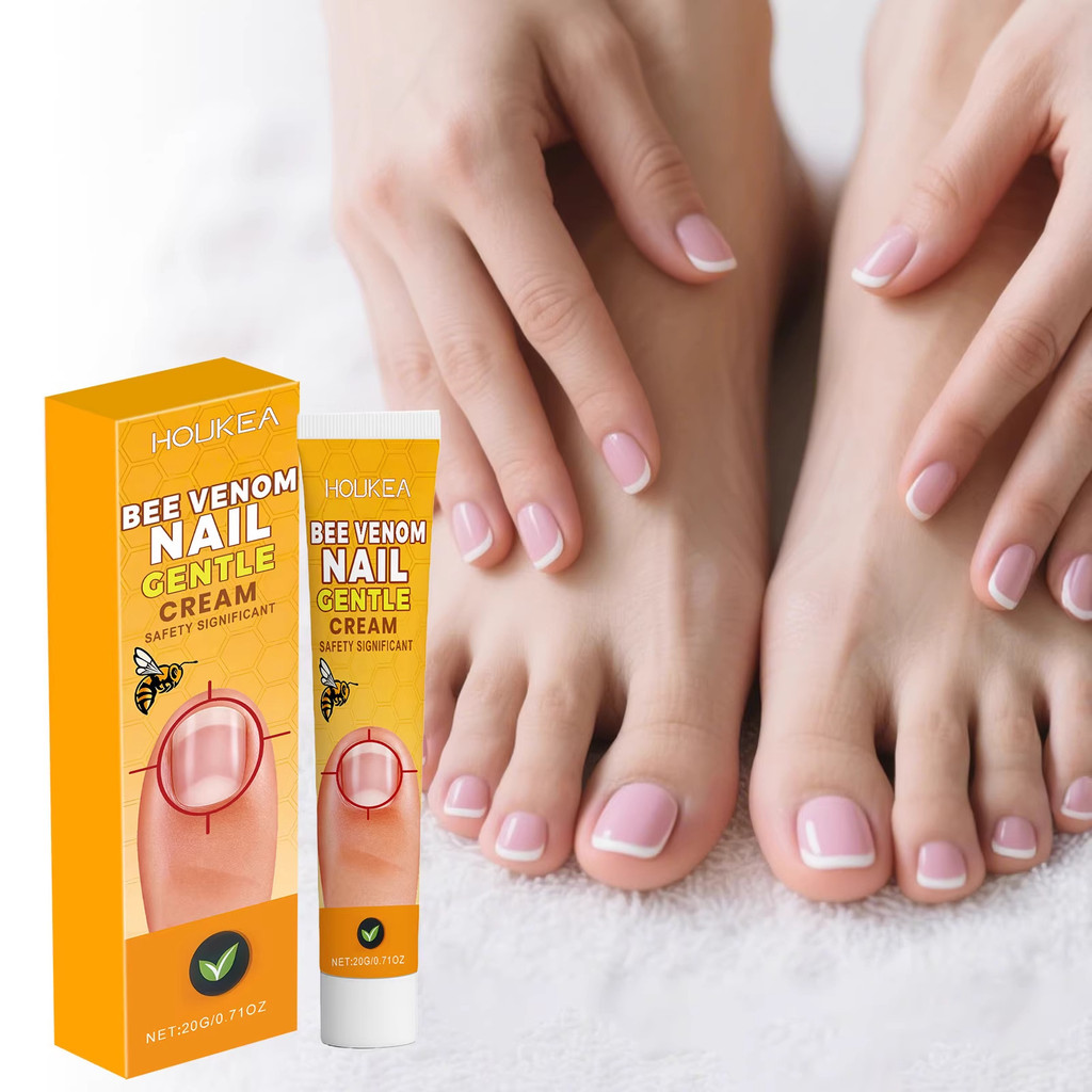 HHOUKEA Bee Venom Nail Care Cream Bed Care Gentle Care Nail สดชื่นดูดซับง่าย Delicate Care 3.24