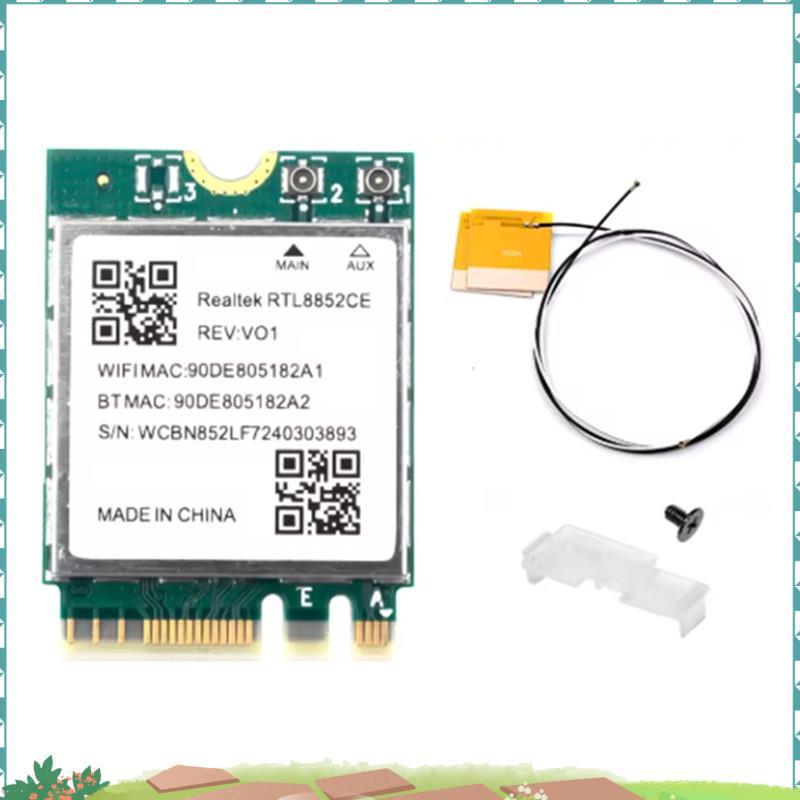 Uejfrdkuwg WiFi 6E RTL8852CE M.2 การ์ดเครือข่ายสําหรับ 10/11 2.4/5/6GHz การ์ดเครือข่าย