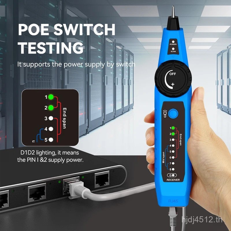 NOYAFA NF-810 เครื่องทดสอบสายเคเบิลเครือข่าย RJ11 RJ45 Cat5 Cat6 Wire Tracer LAN Line Finder เครื่อง