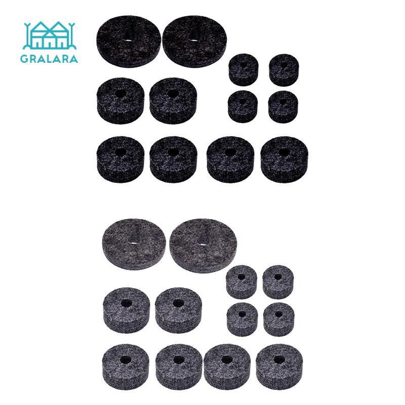 [Gralara] Drum Cymbal Stand Felt Washers Percussion Accessory Cymbals Arms Pads for Hi Hats Cymbals 