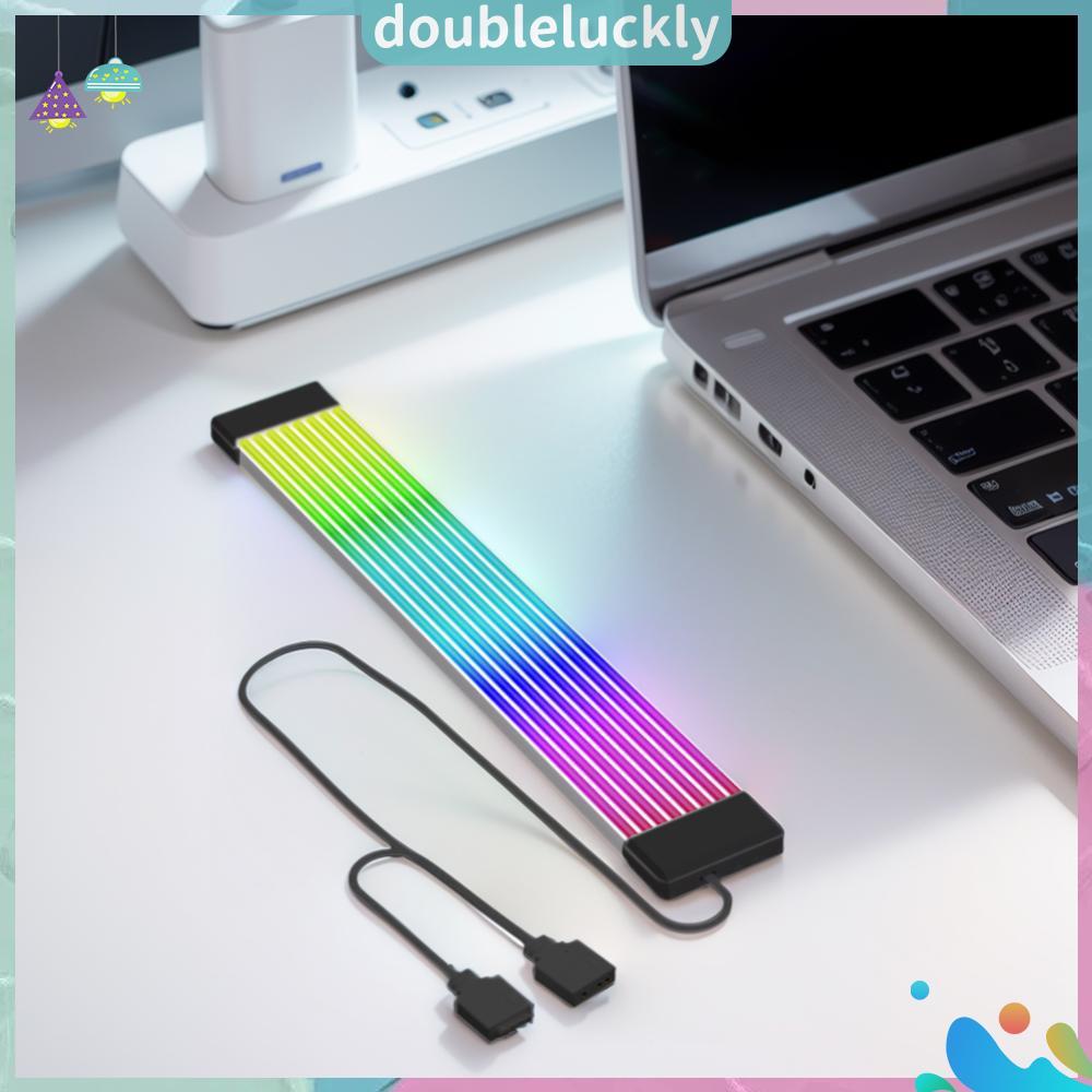 ⚡24ชม.⚡ 5V 3Pin RGB LED Light Strip Bar 8Pin 24Pin PSU RGB Cable Extensions ARGB Sync PC สายสําหรับค