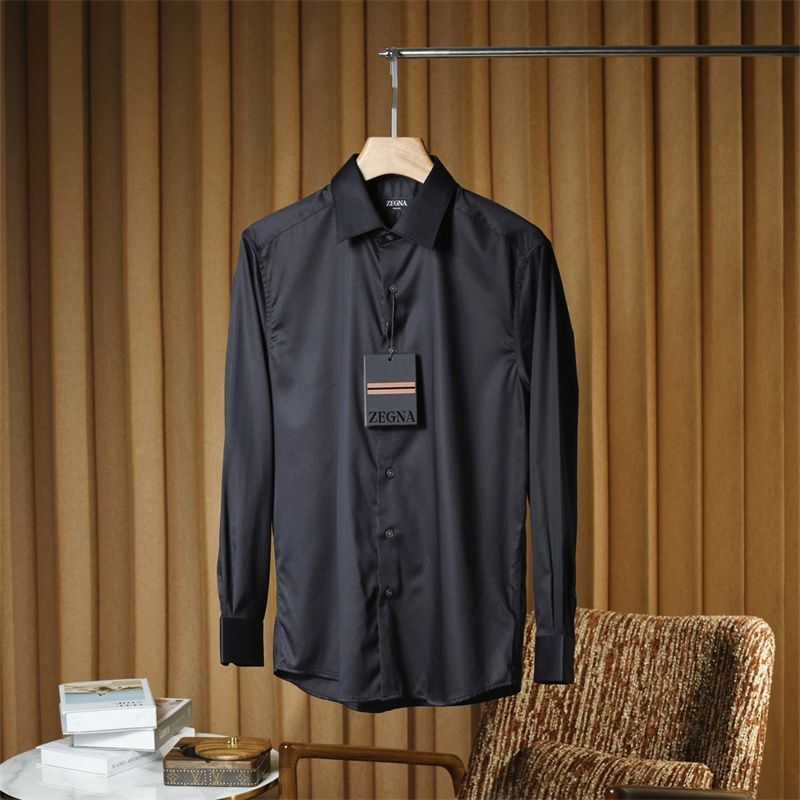 RRW8 Ze**a 2026Spring new men's fashion business collared button-up casual long-sleeve shirt