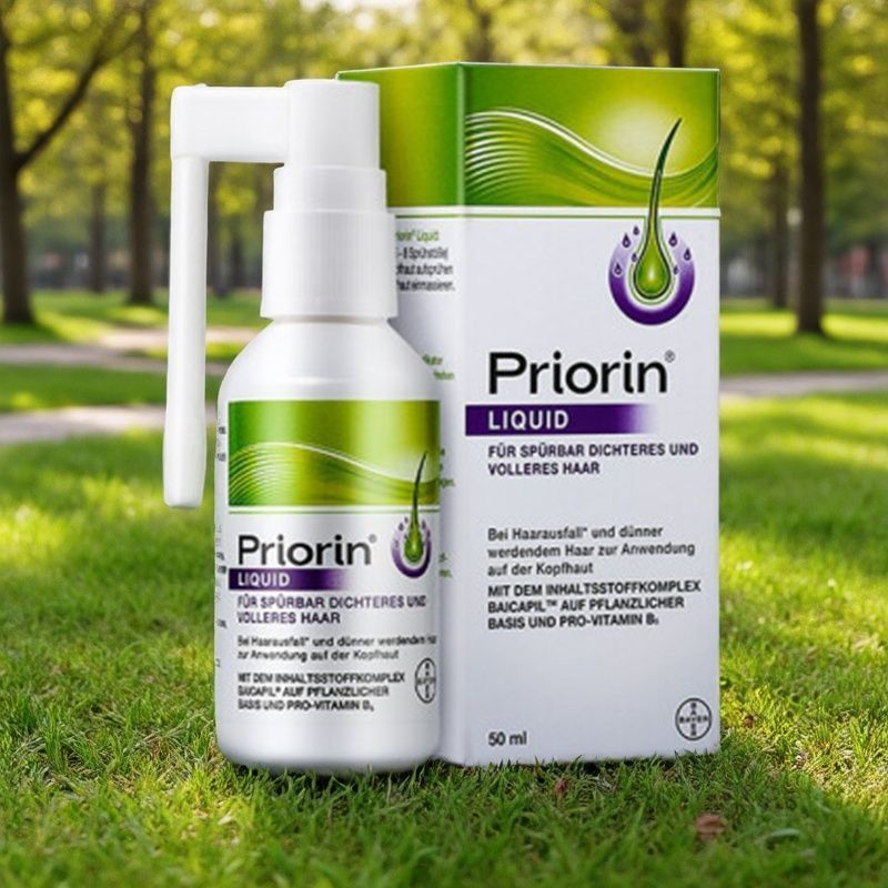 [ประกันภัยภาษีผมตรง] Priorin Bayer Hair Extra Density Essence Spray Anti-Hair Loss Hair Care จัดแต่ง